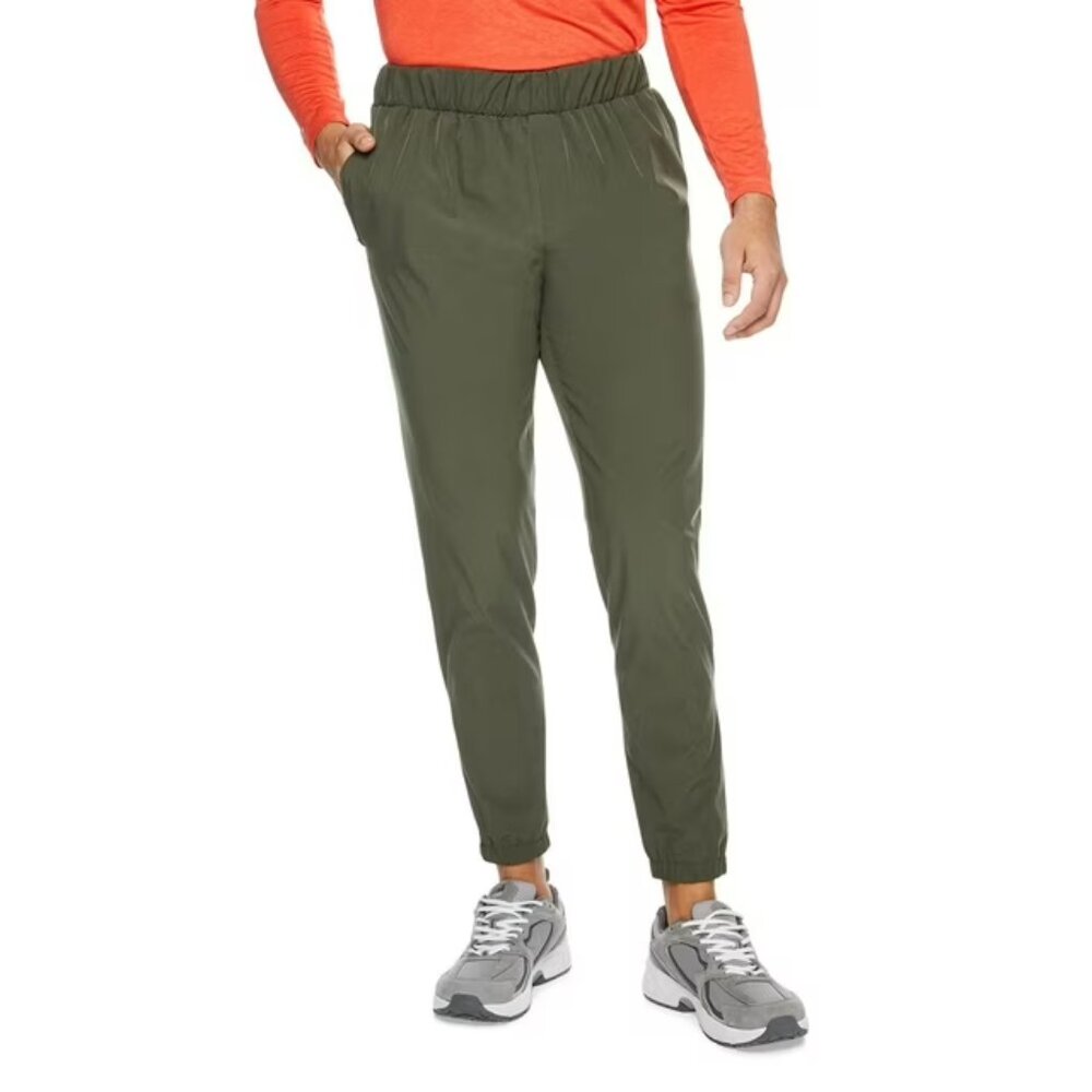 Athletic Works Men's Stretch Woven Jogger - Olive
